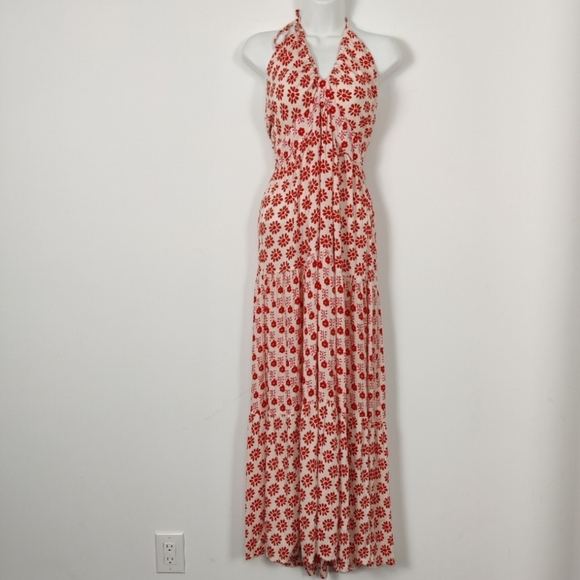 Japna Halter Tie Back Maxi Dress BNWOT - Picture 10 of 12